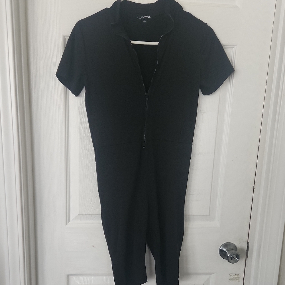 Fashion Nova Black Short Sleeve Dress